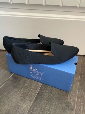 Jellypop Black Knit Slip-Ons with Memory Foam